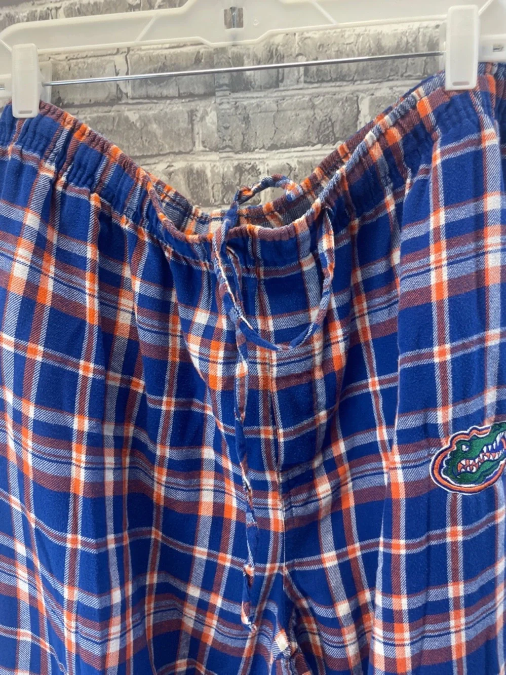 Florida Gators  Blue and Orange Plaid Kids‎ Pajama Bottoms